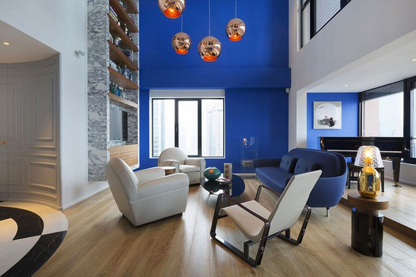 公寓 蓝色图片来自tukumajia在令人赞叹的空间 蓝色主题复式阁楼公寓的分享