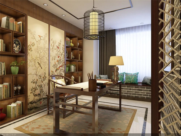 三居 中式图片来自tukumajia在保利香颂湖中式风格120平米三居室的分享