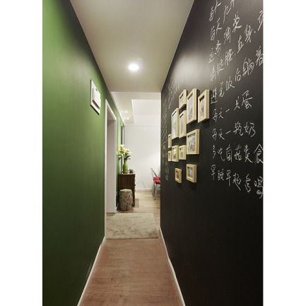 三居 绿色图片来自tukumajia在5.9w绿色美家 小清新婚房三居室的分享