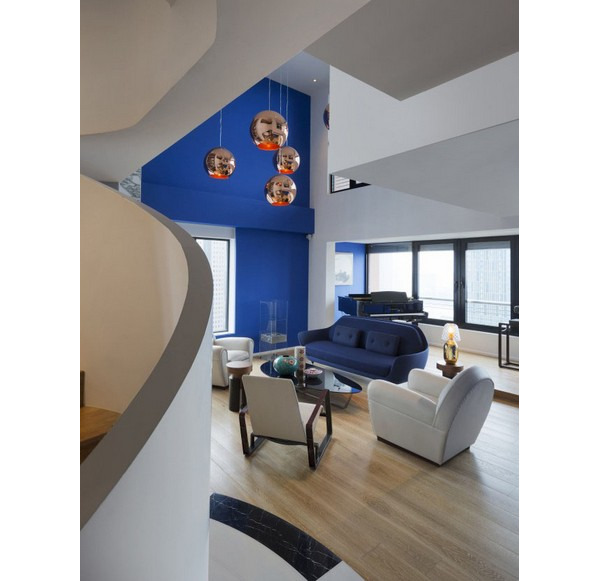 公寓 蓝色图片来自tukumajia在令人赞叹的空间 蓝色主题复式阁楼公寓的分享