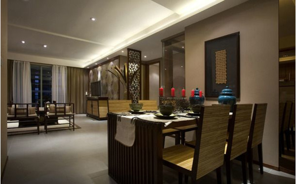 三居 中式图片来自tukumajia在怡景江南中式风格127.96平米三居室的分享