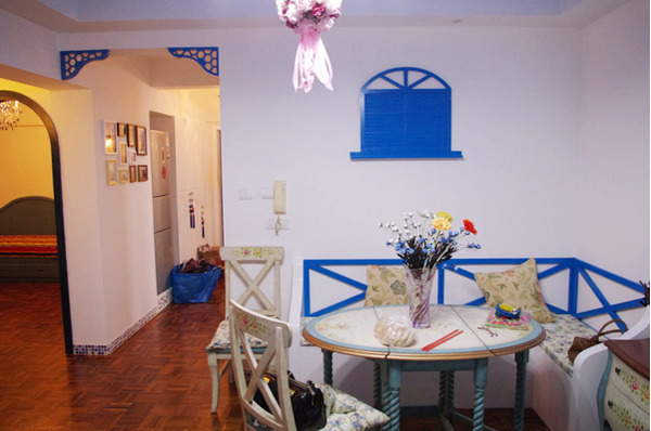 地中海 蓝色图片来自tukumajia在蓝色条纹经典地中海风格居所室内设计的分享