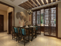 三居 中式图片来自tukumajia在联投龙湾中式风格137.13平米三居室的分享
