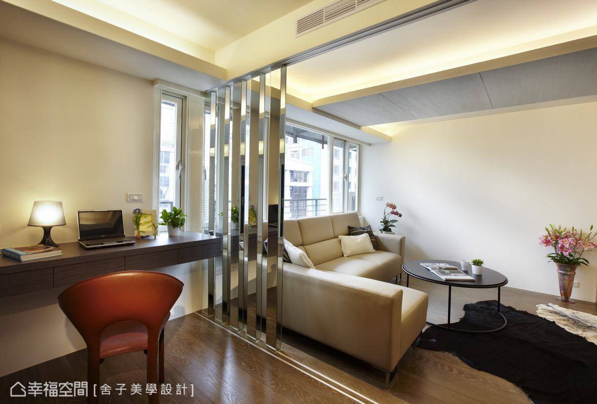 客厅 现代 书房图片来自tukumajia在116方混搭三居的分享