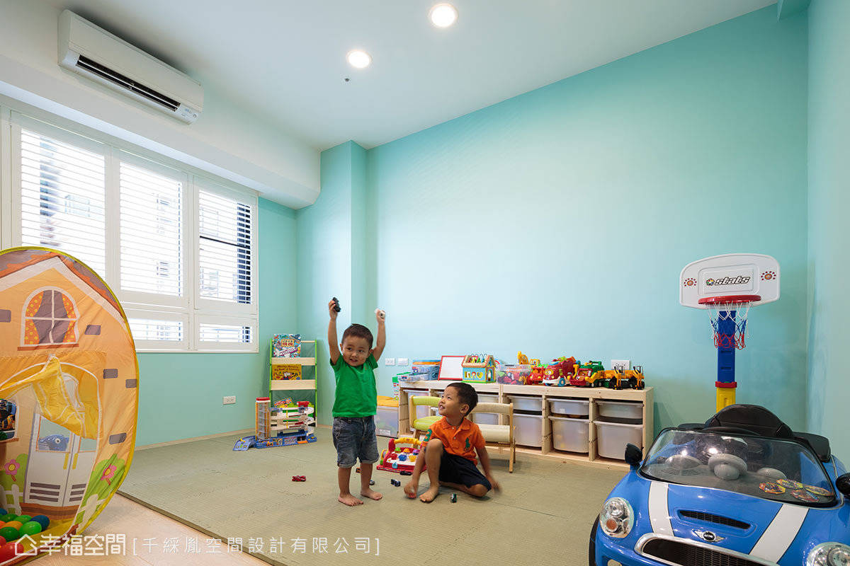 现代 墙面 简约 儿童房图片来自tukumajia在132方现代简约三居的分享