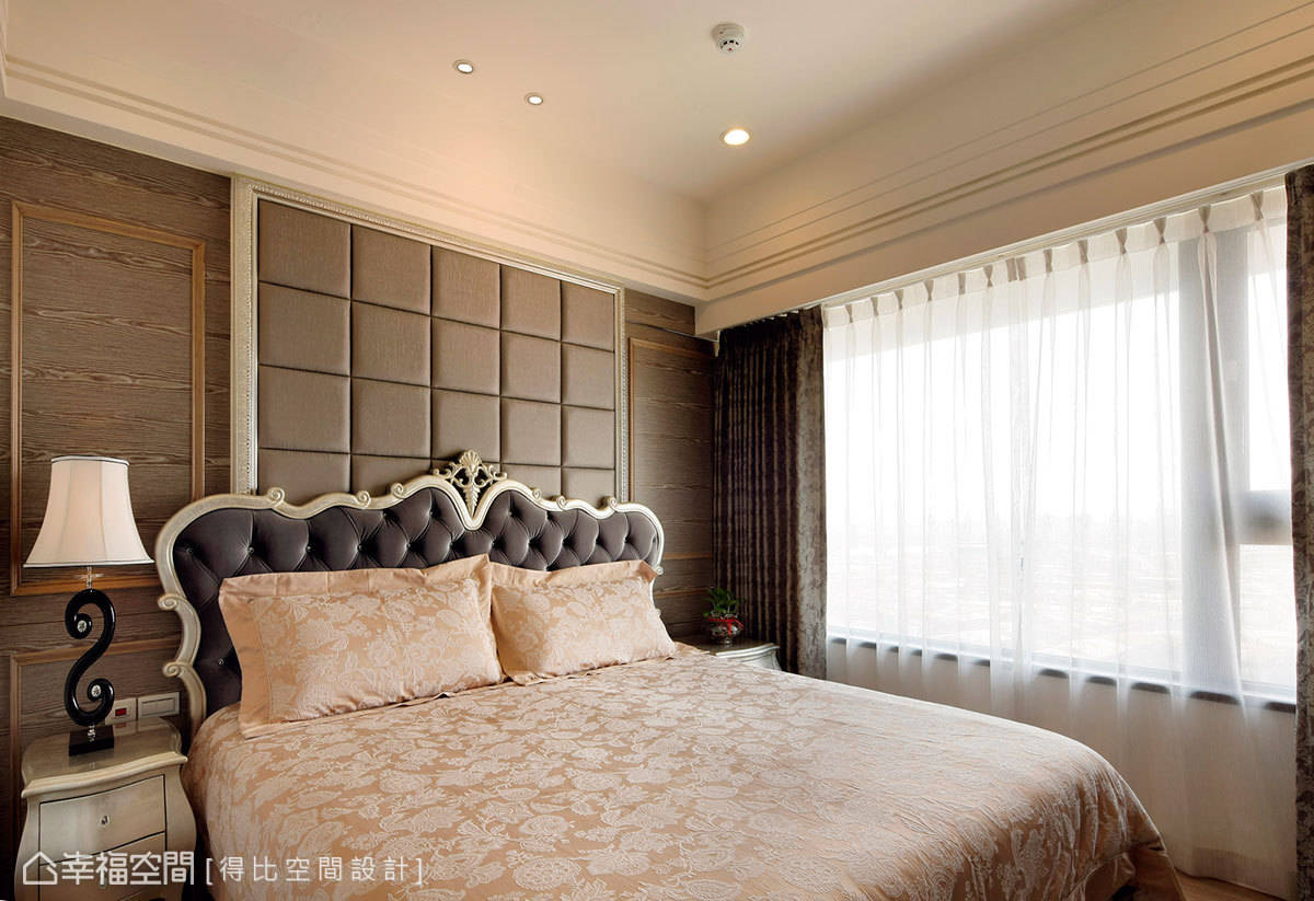 现代 墙面 简约 床 卧室图片来自tukumajia在116方现代简约四居的分享