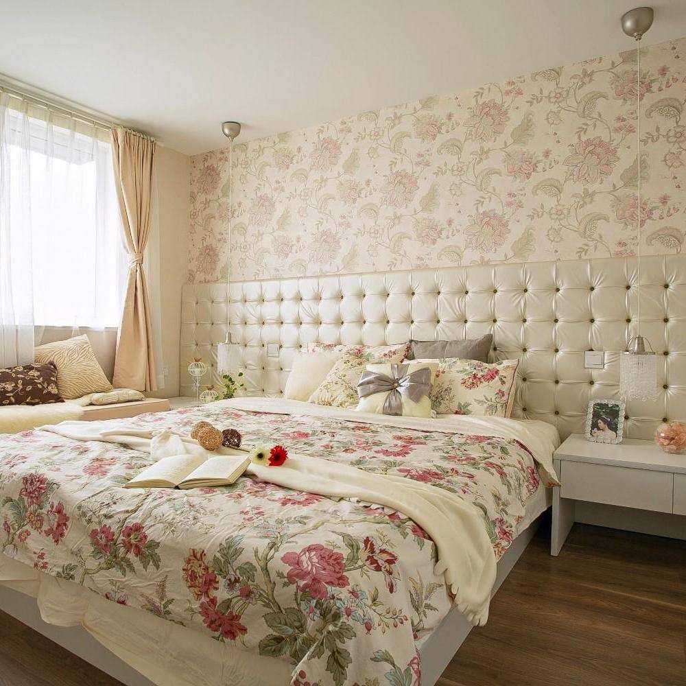 卧室 美式 粉色 主卧图片来自tukumajia在80方混搭三居的分享