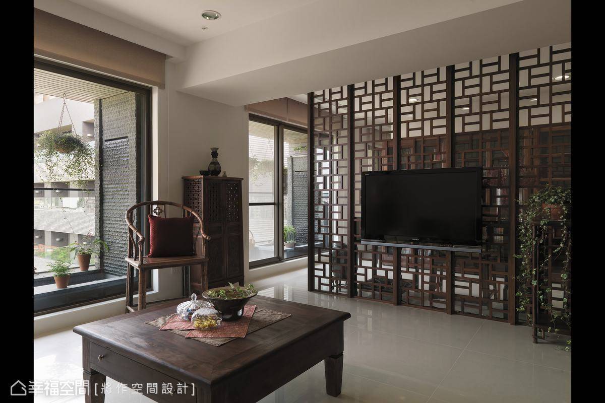 中式 客厅图片来自tukumajia在119方中式两居的分享