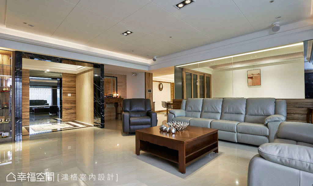 客厅 现代 书房 简约 沙发图片来自tukumajia在215方现代简约三居的分享