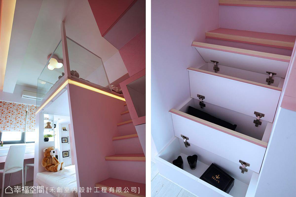 现代 楼梯 简约 收纳 儿童房图片来自tukumajia在99方现代简约两居的分享
