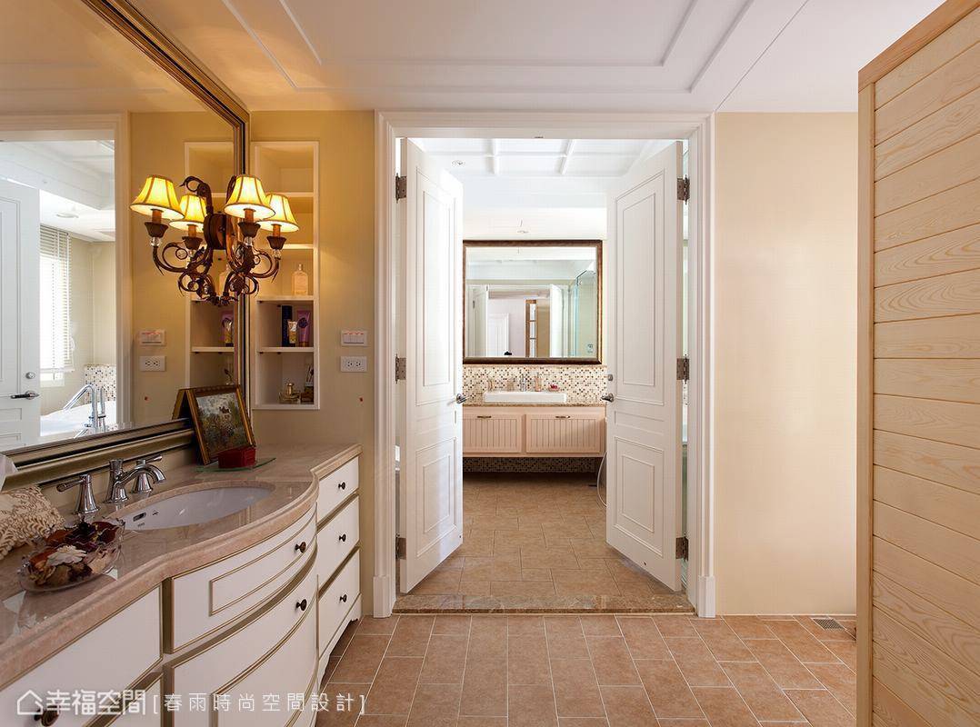客厅 白色 手工 卫生间图片来自tukumajia在264方英式四居的分享
