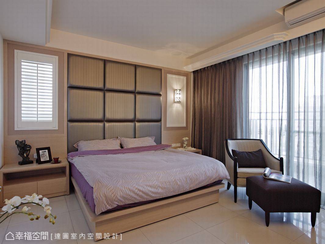 现代 简约 美式 白色 主卧图片来自tukumajia在248方现代简约三居的分享