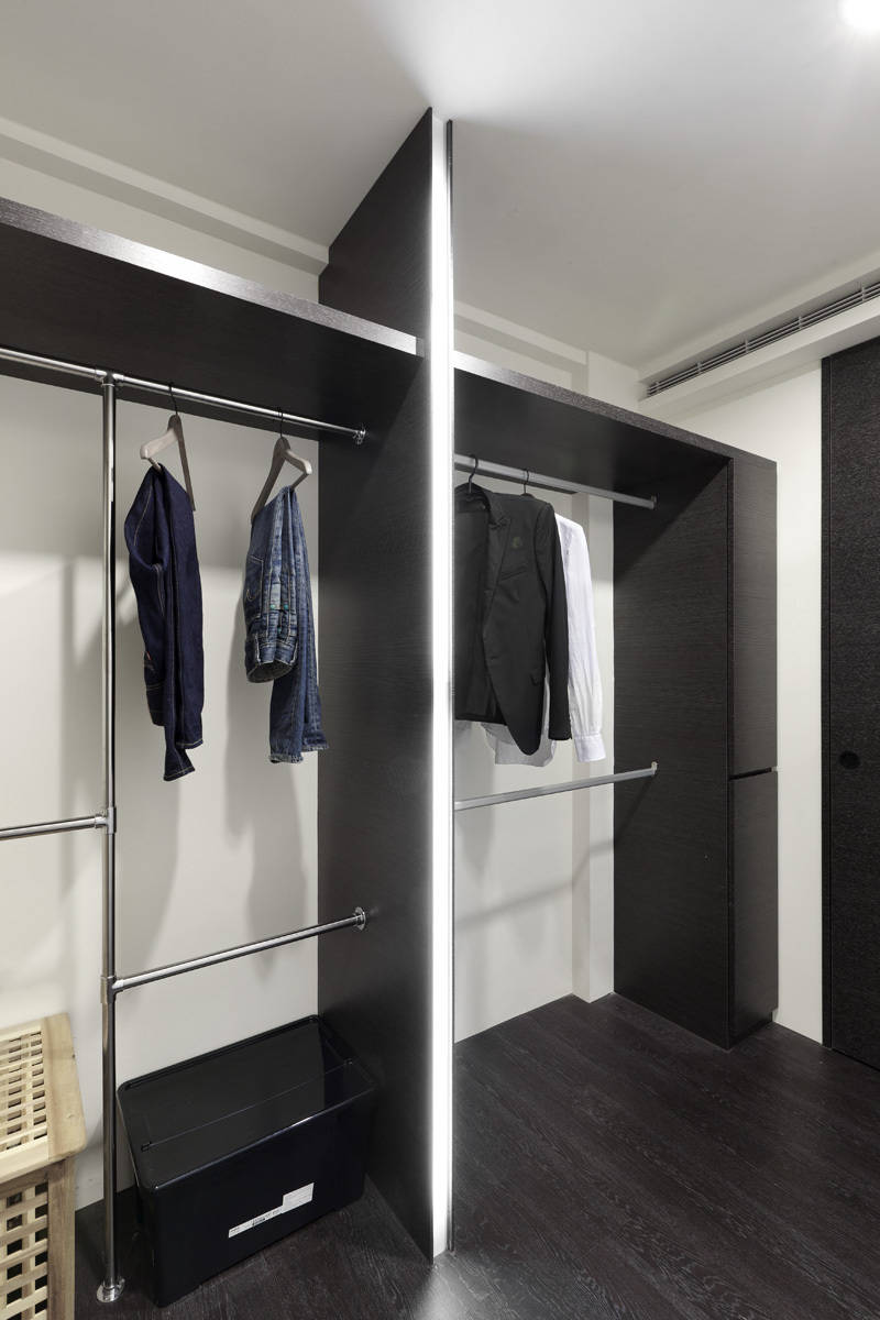 现代 简约 衣柜 步入式衣柜图片来自tukumajia在240方现代简约复式的分享