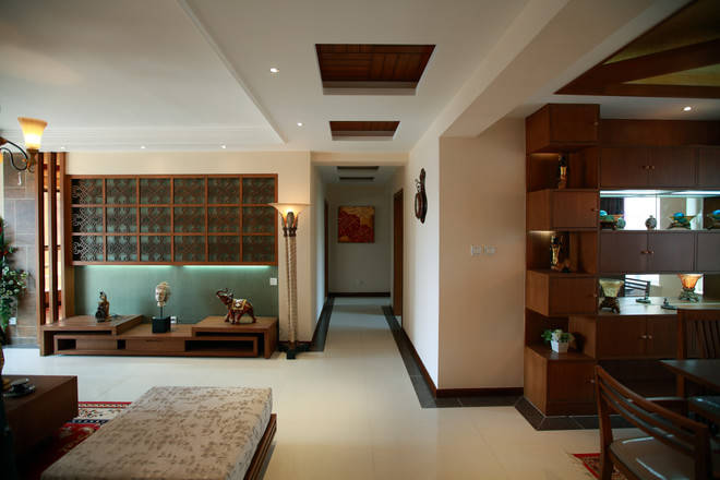 走廊图片来自tukumajia在165平东南亚三居室的分享