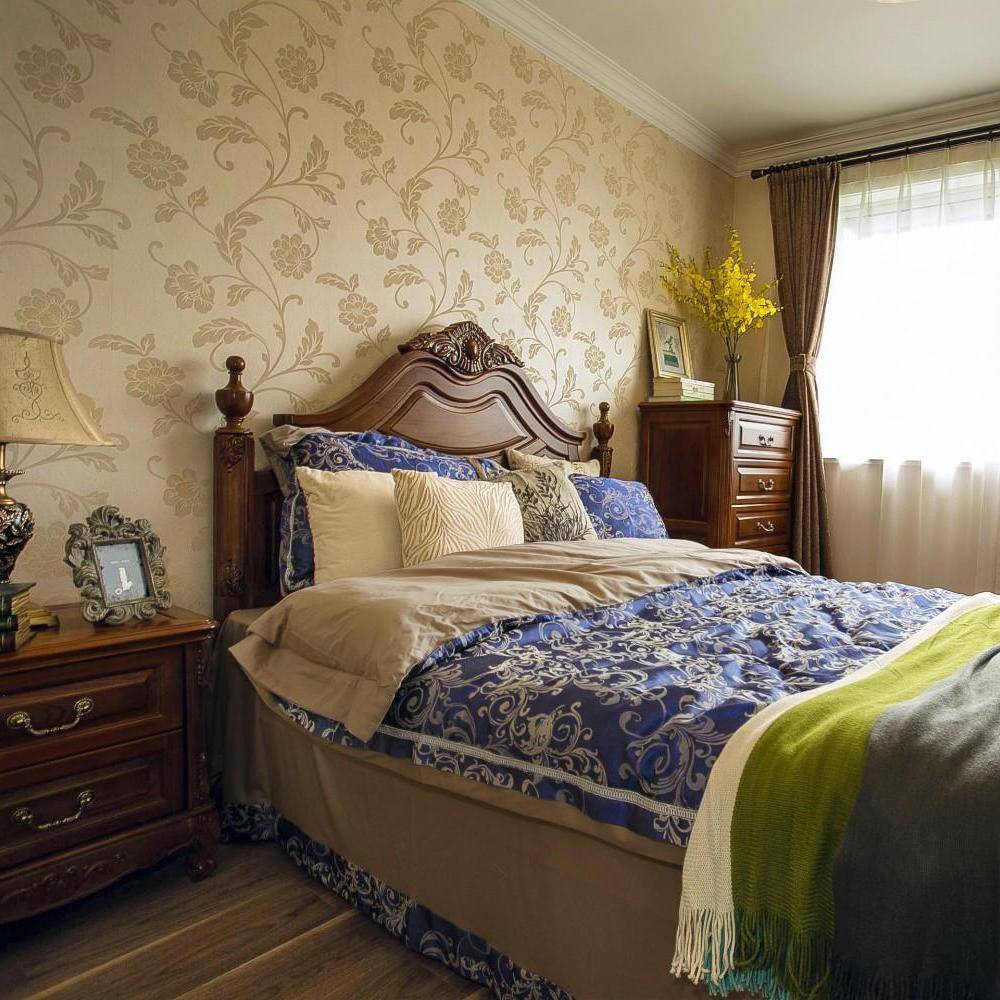 卧室 美式 次卧图片来自tukumajia在80方混搭三居的分享