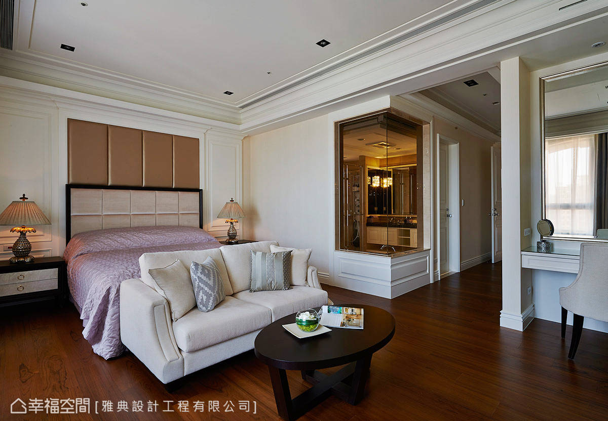 客厅 玄关 衣帽间 欧式 主卧图片来自tukumajia在363方欧式古典四居的分享