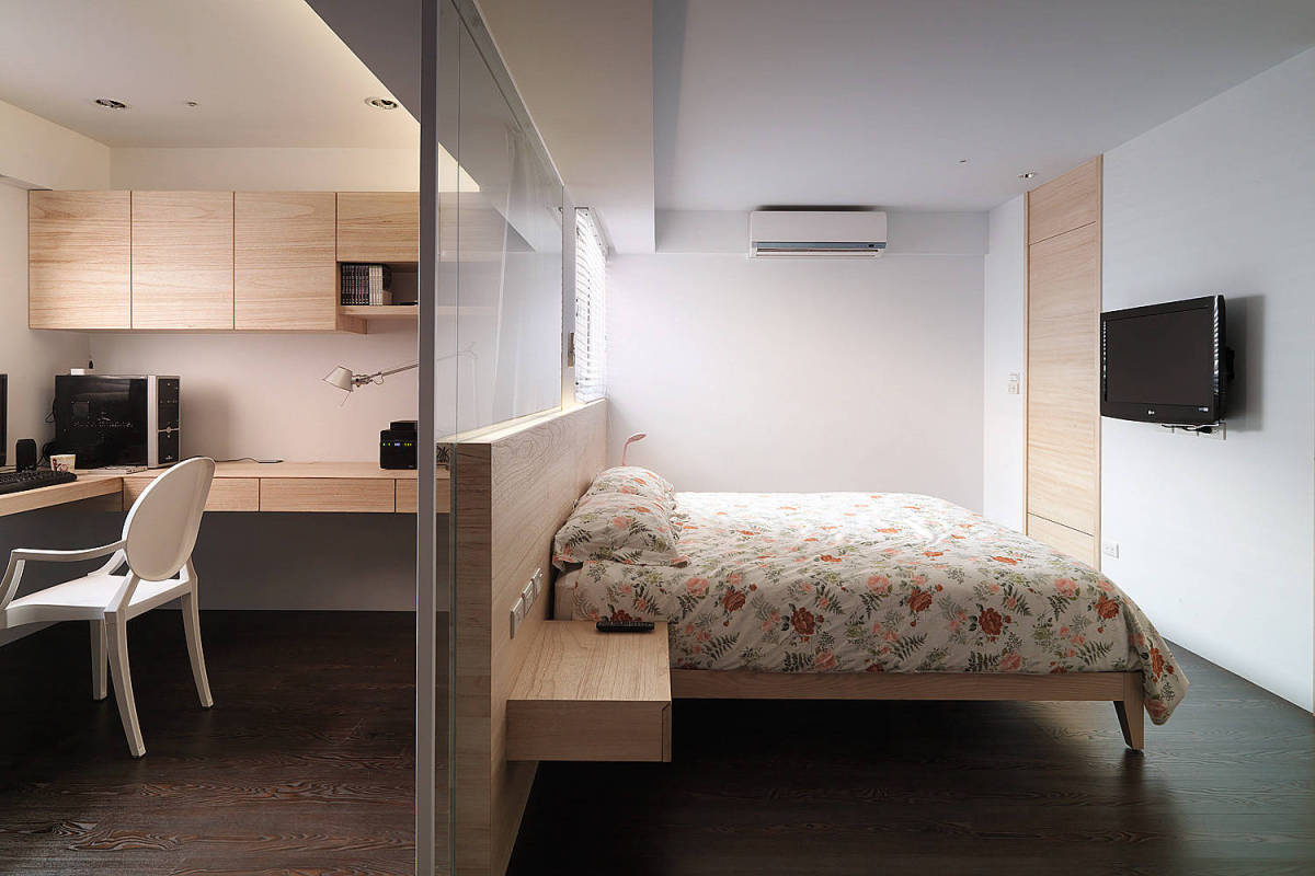 卧室 现代 简约 白色 主卧图片来自tukumajia在122方现代简约三居的分享