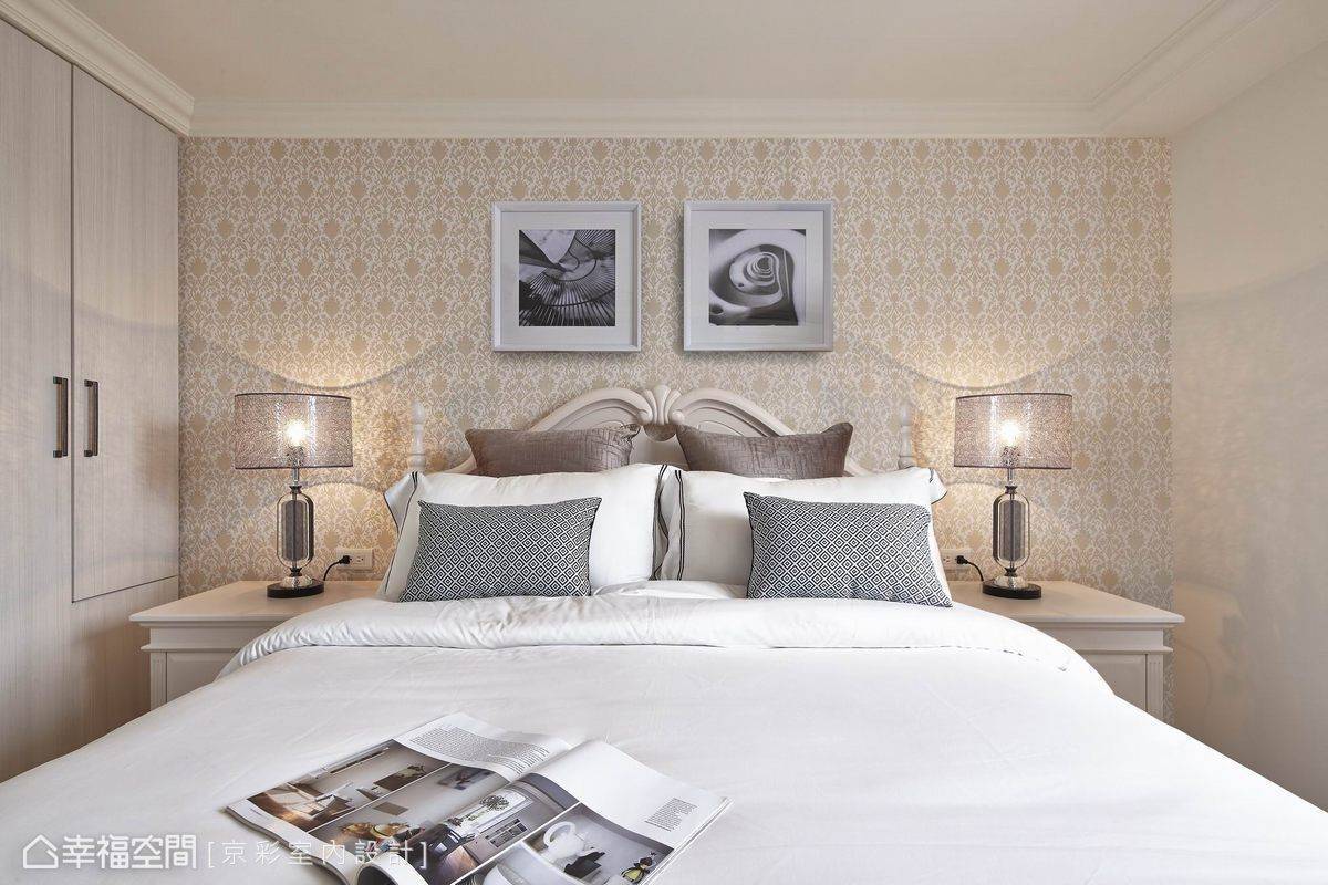 欧式 床 壁纸 主卧图片来自tukumajia在149方欧式复式的分享