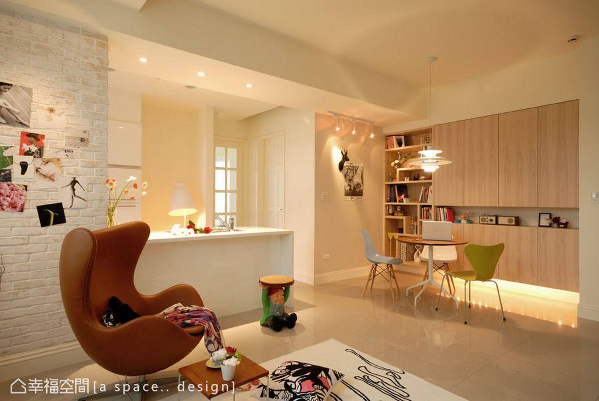 现代 简约 客厅图片来自tukumajia在59方现代简约一居的分享