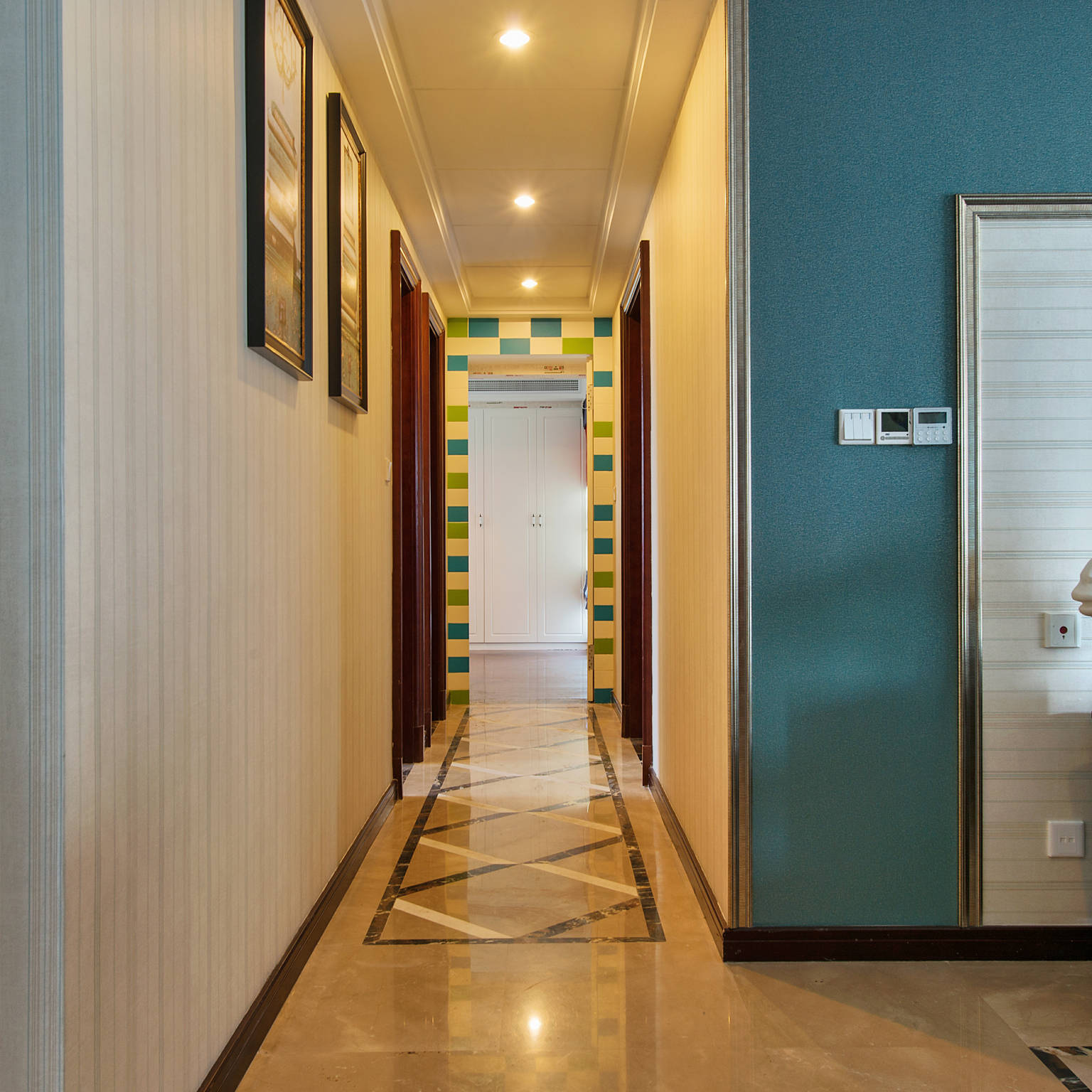 儿童房 墙面 美式 走廊图片来自tukumajia在167方美式五居的分享