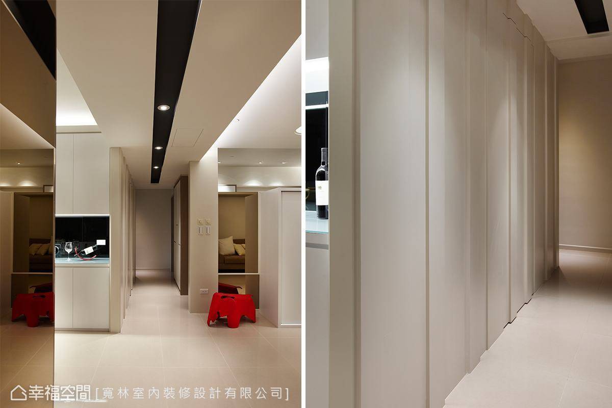 现代 简约 走廊图片来自tukumajia在122方现代简约两居的分享