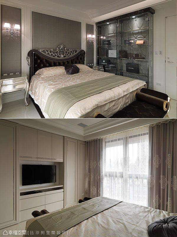 欧式 床 收纳 主卧图片来自tukumajia在149方欧式四居的分享