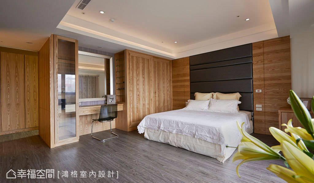 现代 简约 床 主卧图片来自tukumajia在215方现代简约三居的分享