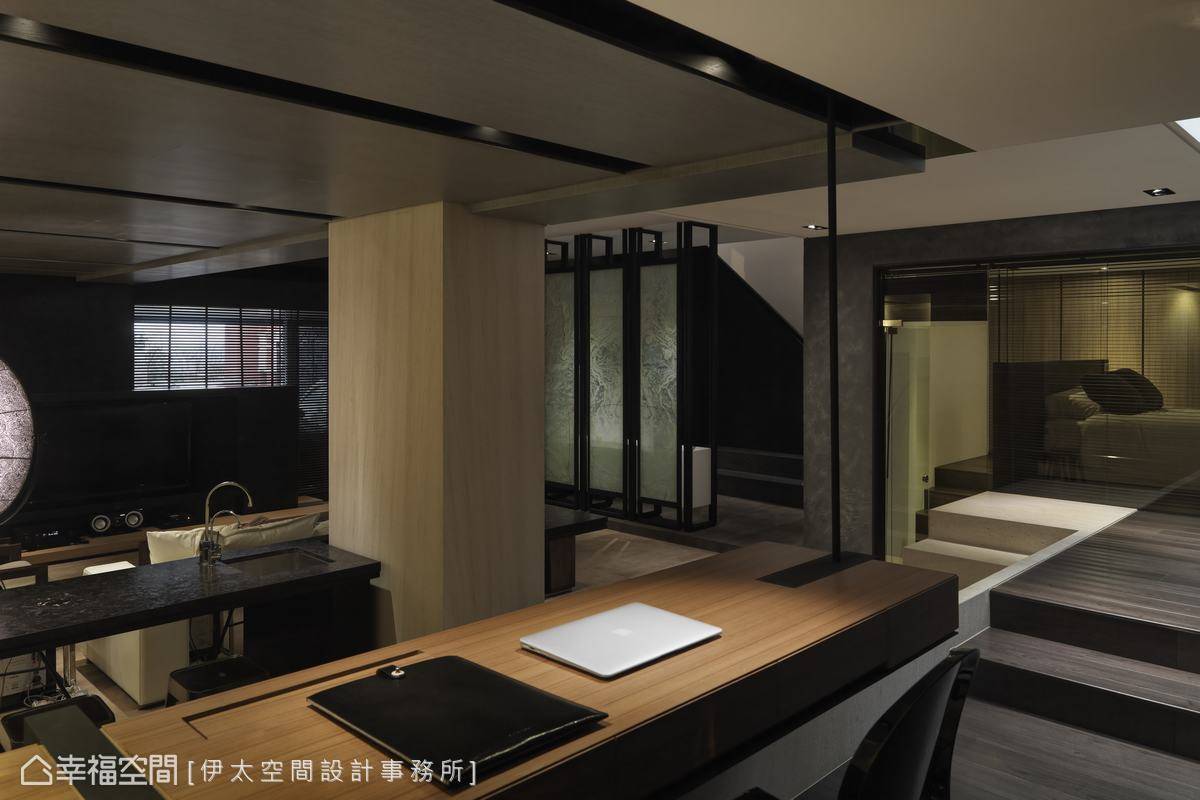 中式 书房图片来自tukumajia在198方新中式两居的分享