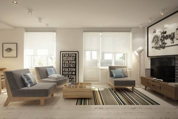 客厅图片来自tukumajia在45平混搭一室一厅的分享