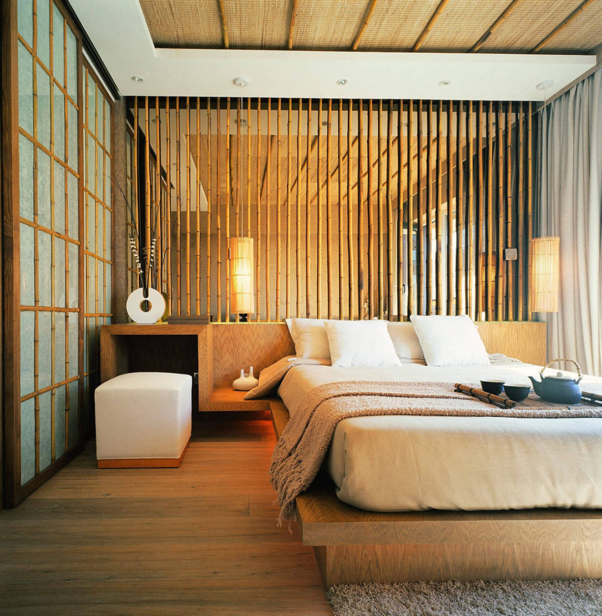 卧室 床 主卧图片来自tukumajia在72方日式二居的分享