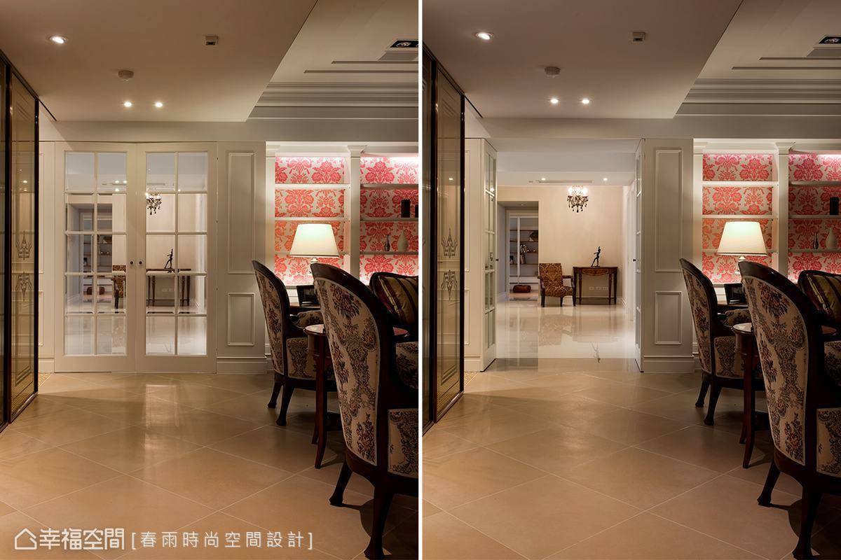 客厅 餐厅 白色图片来自tukumajia在264方英式四居的分享