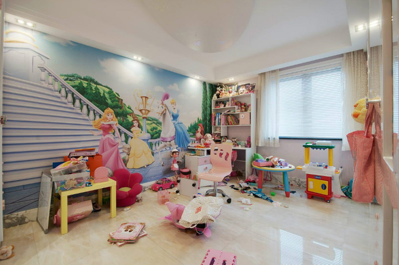 儿童房图片来自tukumajia在生活家装饰--国风上观200平米四居简欧风格的分享