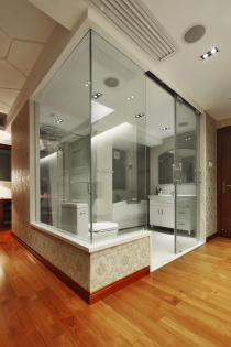 卫生间图片来自tukumajia在220平现代简约三居室的分享