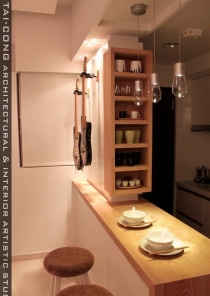 厨房图片来自李冠霖在质朴自然的精采演绎_现代风_66 平客厅、厨房吧台、主卧房、次卧房的分享