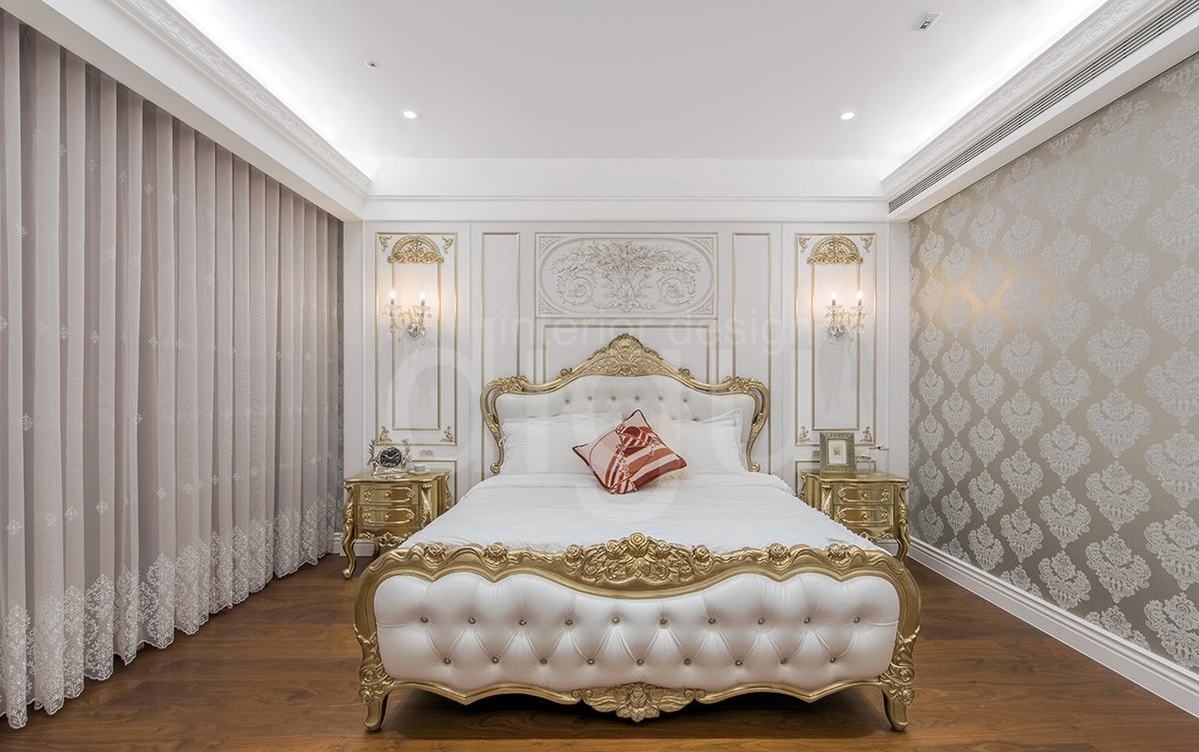 豪奢寝居图片来自帝谷设计团队在华丽时尚新古典，量身打造奢华精品宅_新古典_310 平5房、2厅、4卫的分享